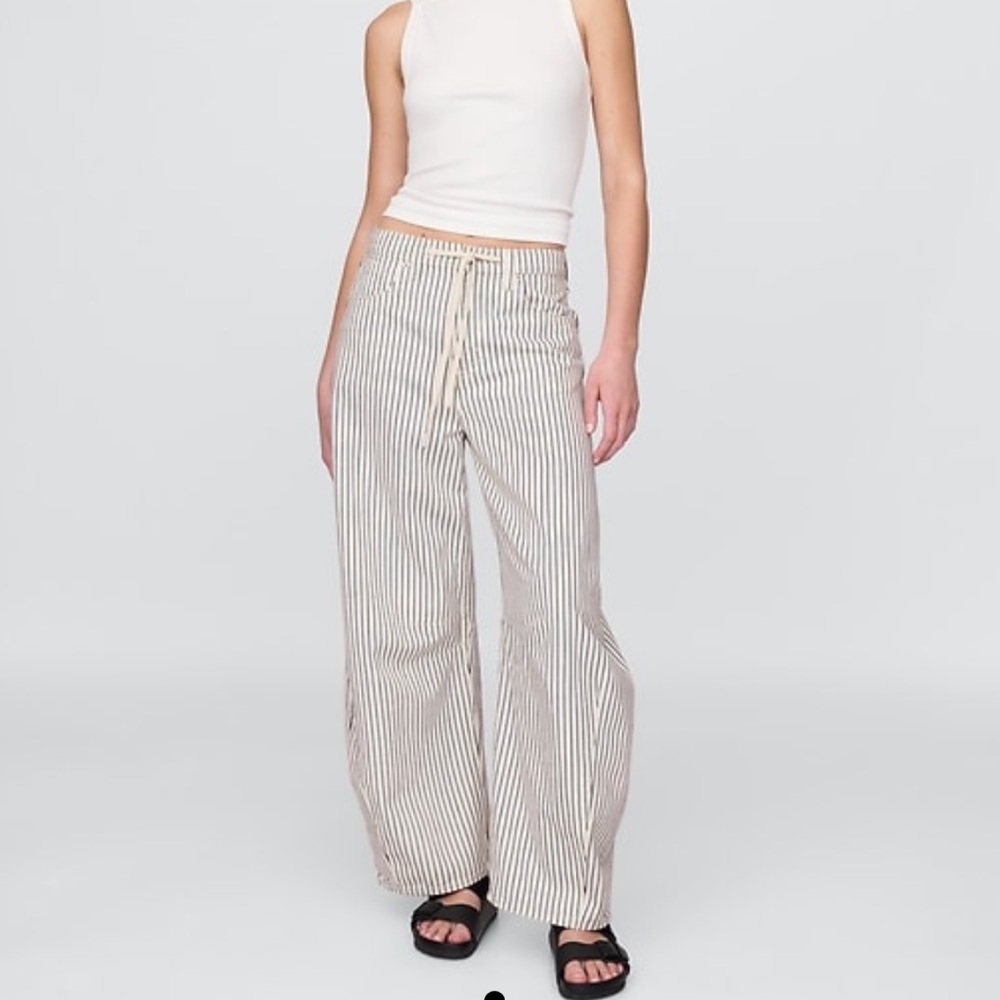 GAP / High Rise Horseshoe Jeans / 29 Regular / Railroad Stripe